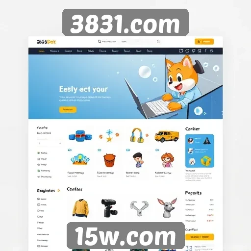 Interface do 3831.com é fácil de navegar